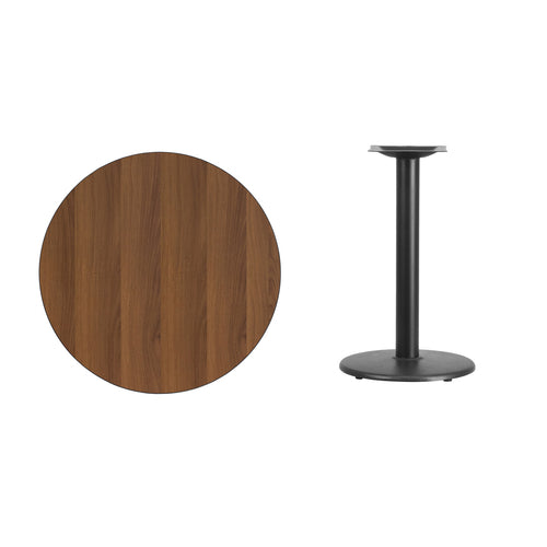 Flash Furniture XU-RD-30-WALTB-TR18-GG Dining Table