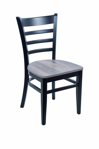 BFM Seating ZWC101BL R 17 1/2" Dining Chair