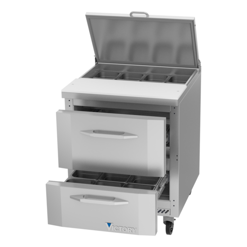 Victory VSPD27HC-08-2 27" Sandwich / Salad Prep Table