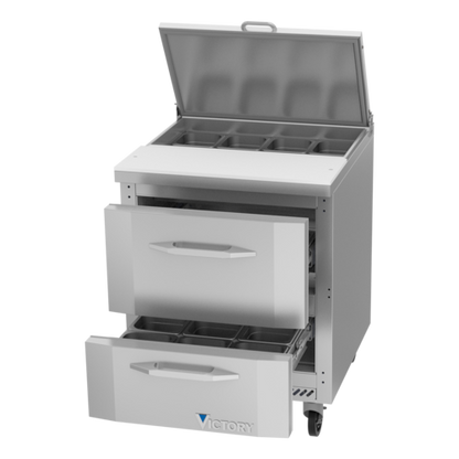 Victory VSPD27HC-08-2 27" Sandwich / Salad Prep Table