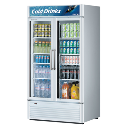 Turbo Air TGM-35SD-N 39 1/2" 2 Section Refrigerated Merchandiser