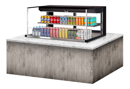 Turbo Air TOM-48L-UFD-W(B)-2SI-N 47 7/8" Refrigerated Display Case
