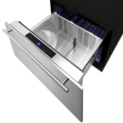 Summit FF1DSS24 23 1/2" Solid Door Undercounter Refrigerator