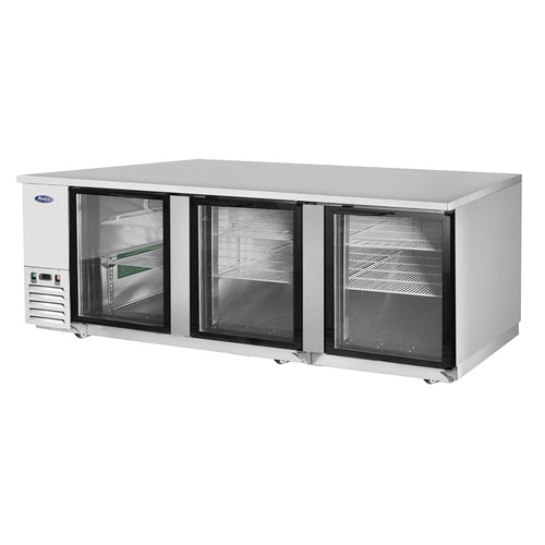 Atosa MBB90GGR 89 1/4" Glass Door Back Bar Cooler