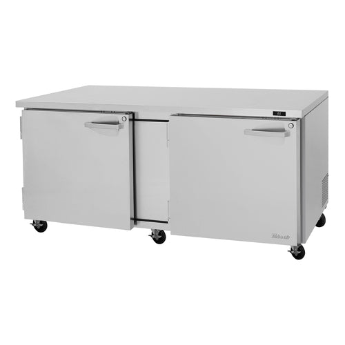 Turbo Air PUR-72-N 72 5/8" Solid Door Undercounter Refrigerator