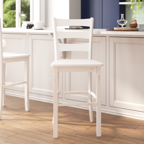 Flash Furniture ES-STBN5-29-WH-2-GG 19" Barstool