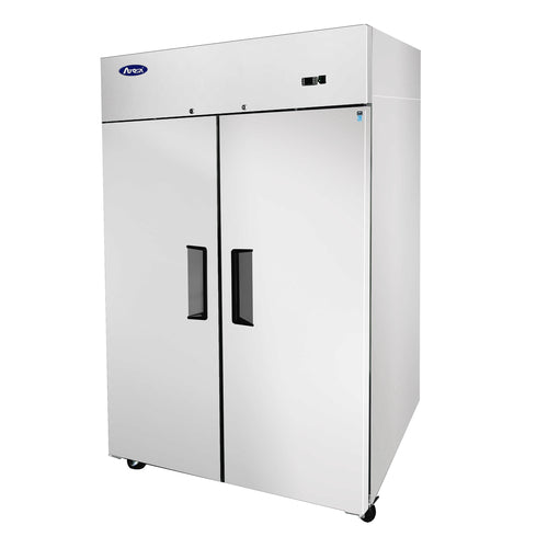 Atosa MBF8002GR 51 3/4" 2 Section Solid Door Reach-In Freezer