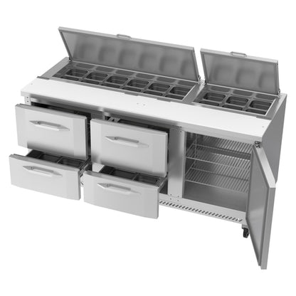 Victory VSPD72HC-18-4 72" Sandwich / Salad Prep Table