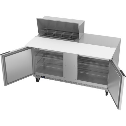 Beverage-Air SPE60HC-08C 60" 2 Doors 9 Pan Sandwich / Salad Prep Table
