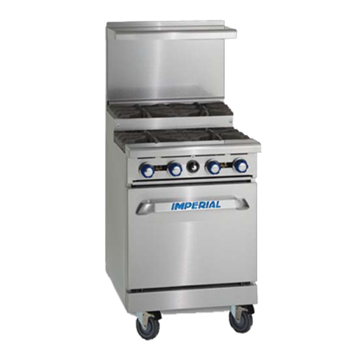 Imperial IR-4-SU-XB 24" 2 Burner Gas Restaurant Range