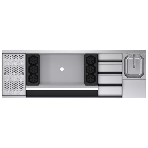 Krowne KR24-W72C-10 72" Underbar Ice Bin / Cocktail Station