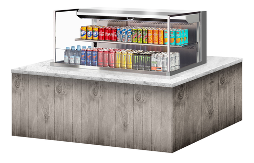 Turbo Air TOM-48L-UF-S-2SI-N 47 3/8" Refrigerated Display Case