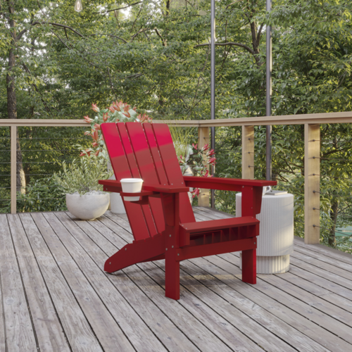 Flash Furniture LE-HMP-1045-10-RD-GG 29 3/4" Patio Lounge Seating