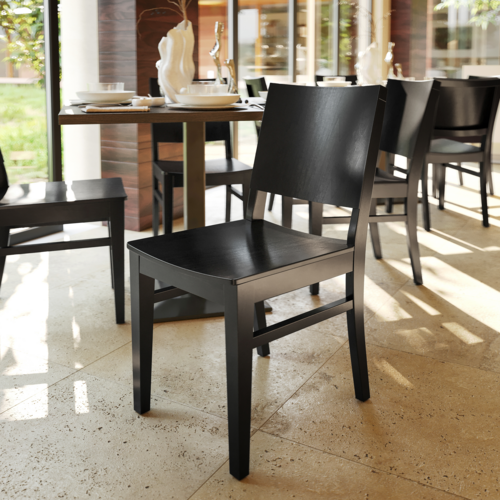 Flash Furniture XU-DG-W0305-BLK-GG 19 3/4" Dining Chair