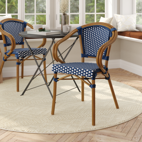 Flash Furniture SDA-ADS642142-NVYWH-NAT-GG 12" Dining Chair