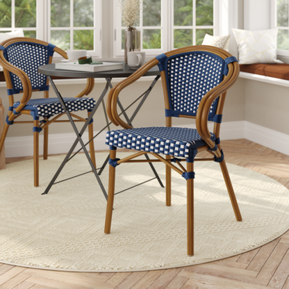 Flash Furniture SDA-ADS642142-NVYWH-NAT-GG 12" Dining Chair