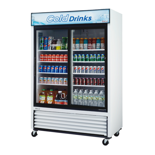 Turbo Air TGM-48R(B)-N 55 7/8" 2 Section Refrigerated Merchandiser