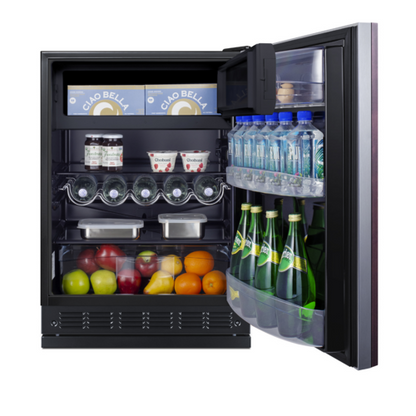 Summit CT66BK2SSRSIF 23 5/8" Solid Door Reach-In Refrigerator Freezer