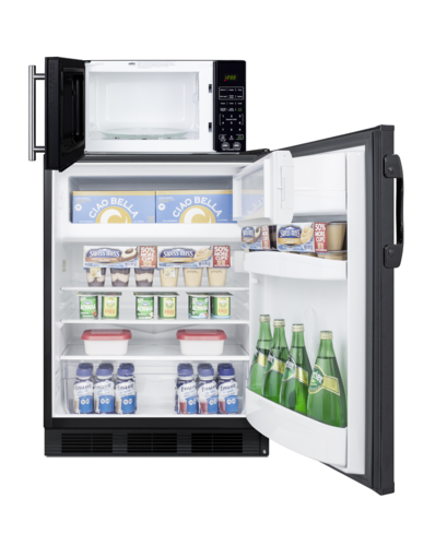 Summit MRF66BKA 23 5/8" Refrigerator Microwave Combo