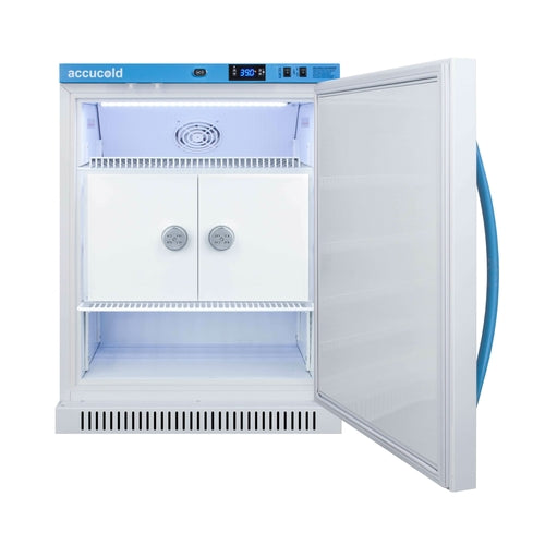 Summit MLRS6MCLK 23 3/8" Solid Door Undercounter Refrigerator