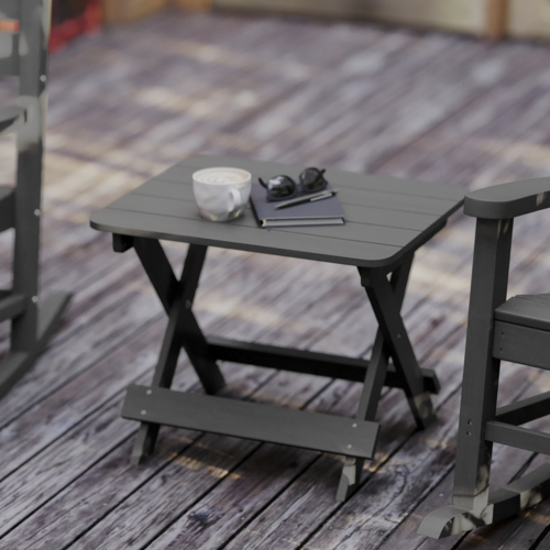 Flash Furniture LE-HMP-2012-1620H-GY-GG 35 1/4" Patio Table