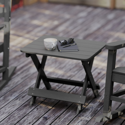 Flash Furniture LE-HMP-2012-1620H-GY-GG 35 1/4" Patio Table