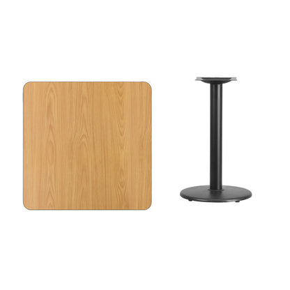 Flash Furniture XU-NATTB-3030-TR18-GG Dining Table