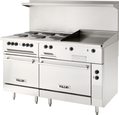 Vulcan EV60SS-6FP24G240 60" Electric Restaurant Range
