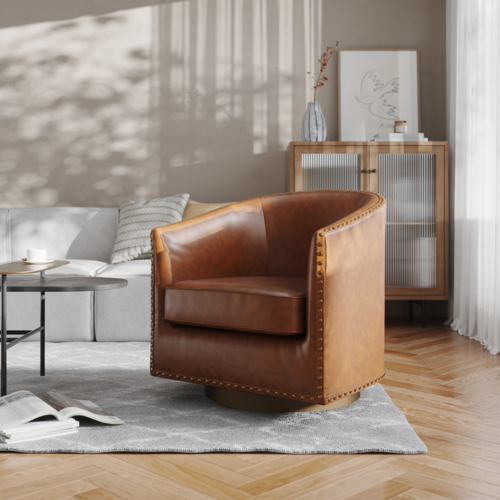 Flash Furniture BS-AC22-061-BRNPU-GG 27 3/4" Dining Chair