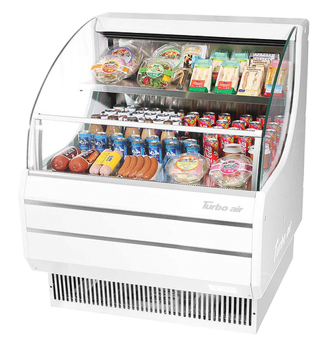 Turbo Air TOM-30LW(B)-N 28 1/8" Open Air Merchandiser