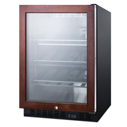 Summit SCR610BLCHPNR 23 5/8" Wine Cellar Cabinet