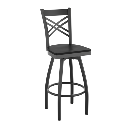 Flash Furniture XU-6F8B-XSWVL-BLKW-GG 18" Barstool