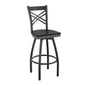 Flash Furniture XU-6F8B-XSWVL-BLKW-GG 18" Barstool