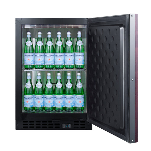 Summit SCR610BLSDIF 23 5/8" Solid Door Undercounter Refrigerator