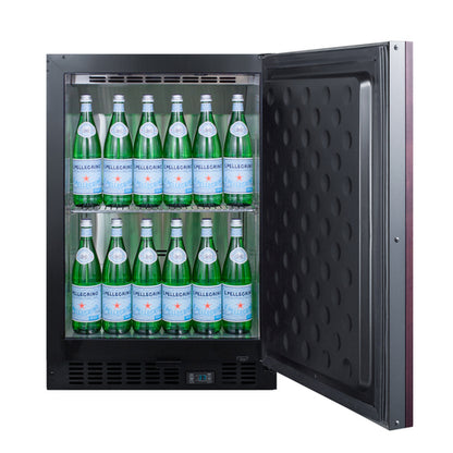 Summit SCR610BLSDIF 23 5/8" Solid Door Undercounter Refrigerator