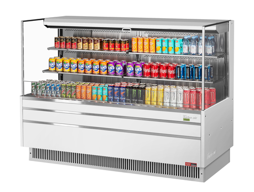 Turbo Air TOM-72L-UF-W(B)-3S-N 70 3/4" Open Air Merchandiser