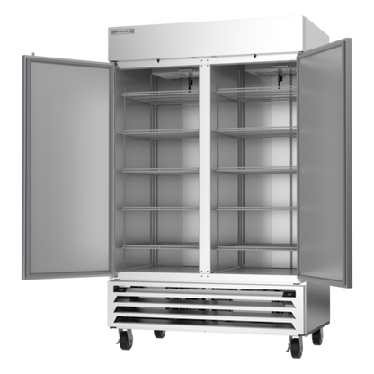 Beverage-Air HBRF49HC-1-A 52" 2 Section Solid Door Reach-In Refrigerator Freezer