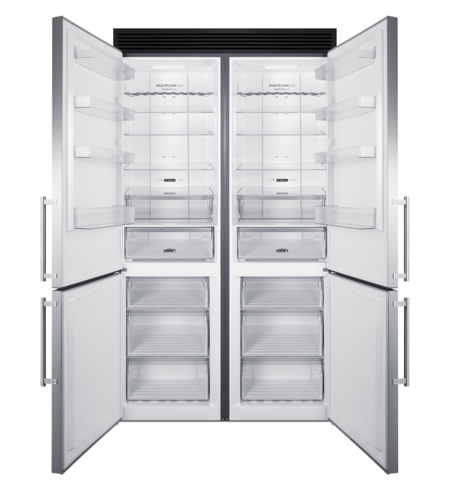 Summit FFBF181ES2KIT48 46 3/4" Solid Door Reach-In Refrigerator Freezer