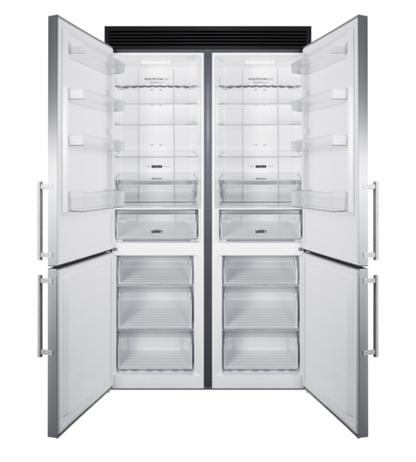 Summit FFBF181ES2KIT48 46 3/4" Solid Door Reach-In Refrigerator Freezer