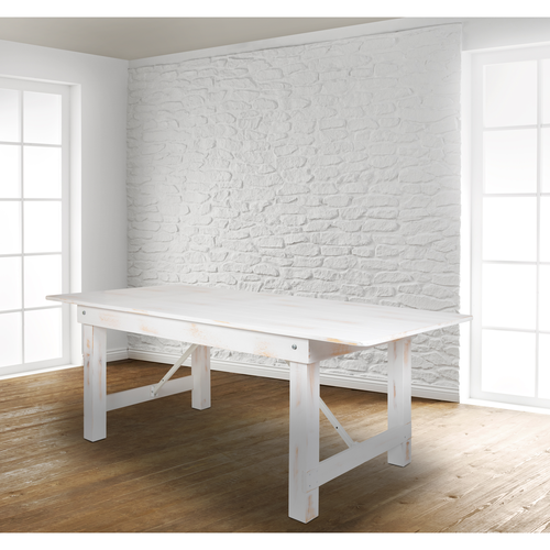 Flash Furniture XA-F-84X40-WH-GG 84" Dining Table