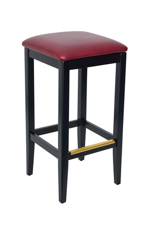BFM Seating ZWB680BL GR1 16 1/2" Barstool