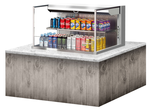 Turbo Air TOM-36L-UF-S-2SI-N 35 3/8" Refrigerated Display Case