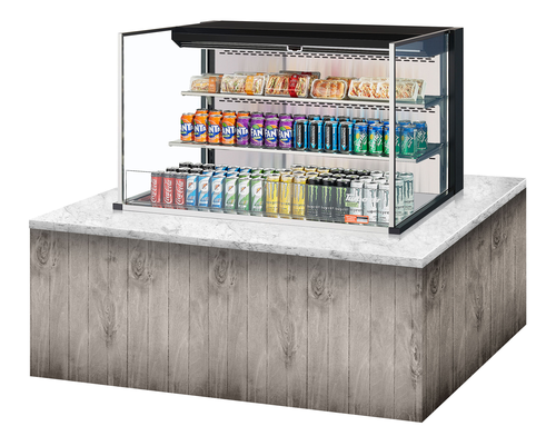 Turbo Air TOM-48L-UF-W(B)-3SI-N 47 7/8" Refrigerated Display Case