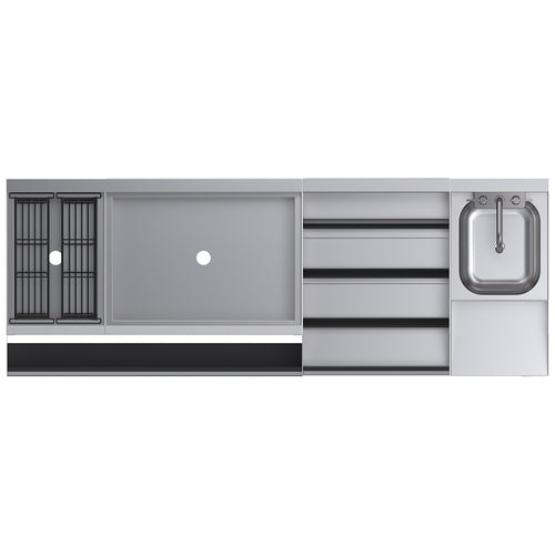 Krowne KR24-W66E-10 66" Underbar Ice Bin / Cocktail Station