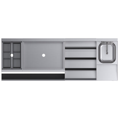 Krowne KR24-W66E-10 66" Underbar Ice Bin / Cocktail Station