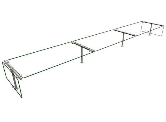 Hatco ES53-120 Flav-R-Shield® Stationary Double-Sided Self-Service Sneeze Guard