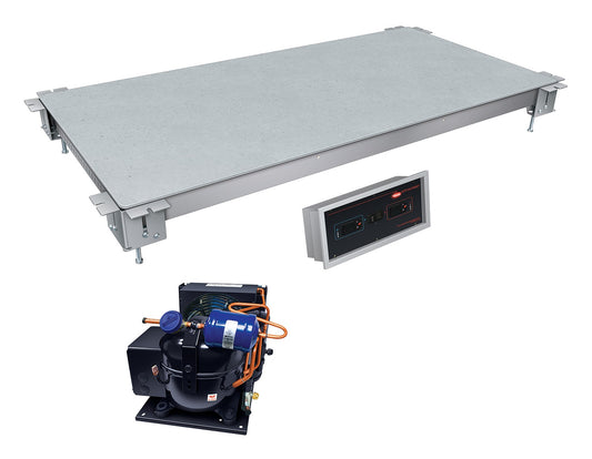 Hatco HCSSBFR-48-S Remote Hot/Cold Built-In Flush Top Simulated Stone Shelf