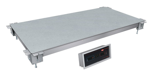 Hatco HCSSBFX-48-S Remote Hot/Cold Built-In Flush Top Simulated Stone Shelf