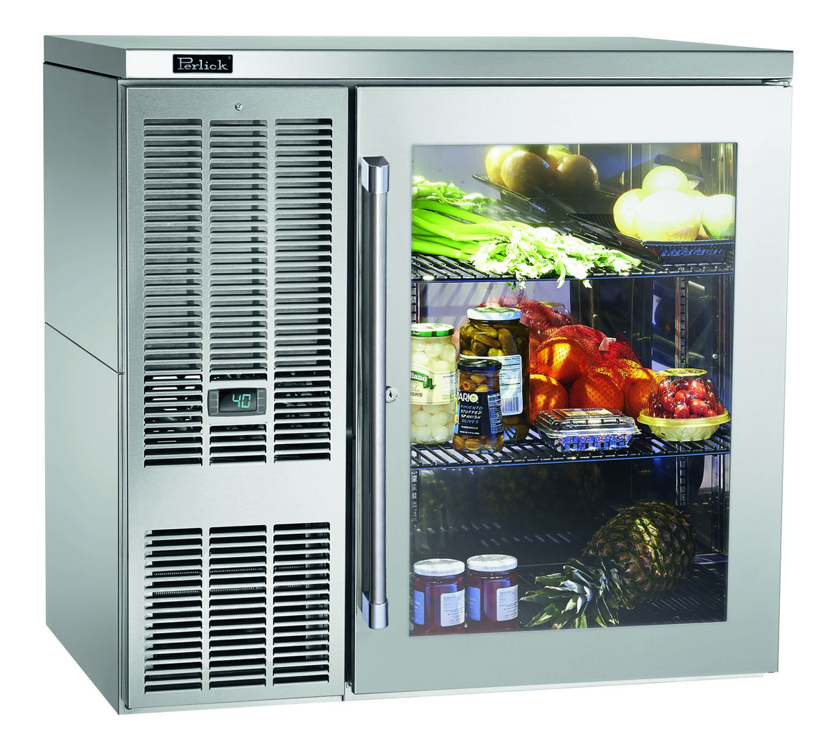 Perlick BBS36 36" Solid Door Back Bar Cooler