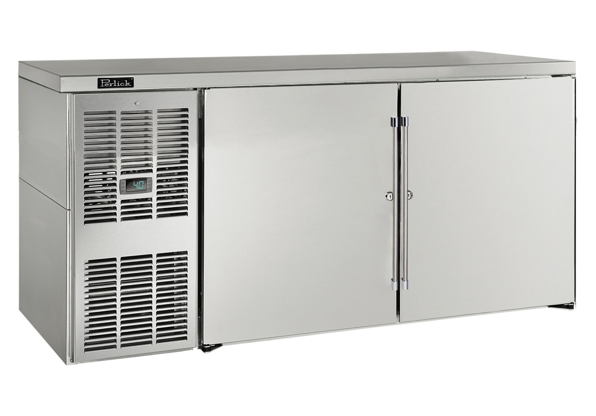 Perlick BBSLP60 60" Solid Door Back Bar Cooler